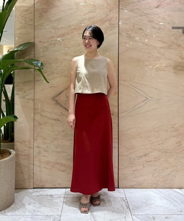 ゆうかさんの「BEAMS WOMEN｜リネン ビスチェ .M」を使ったコーディネート