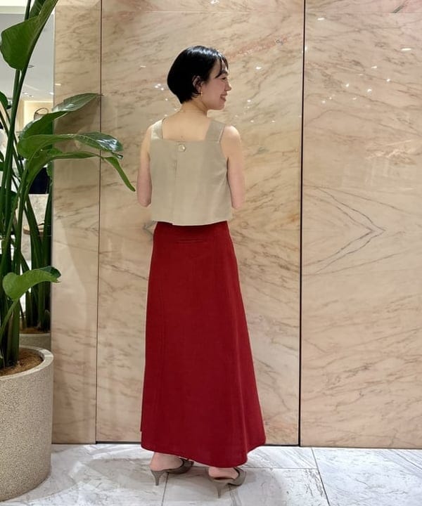 ゆうかさんの「BEAMS WOMEN｜リネン ビスチェ .M」を使ったコーディネート