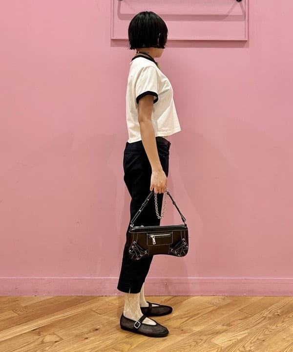 中村 ほのかさんの「BEAMS WOMEN｜レース アップ ミニ バッグ」を使ったコーディネート