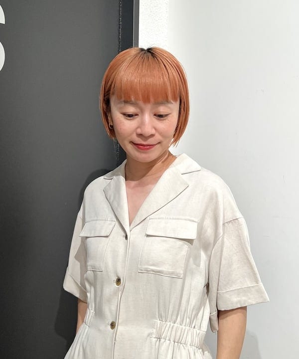 吉田 奈央さんの「BEAMS WOMEN｜オープンカラー シャツワンピース」を使ったコーディネート