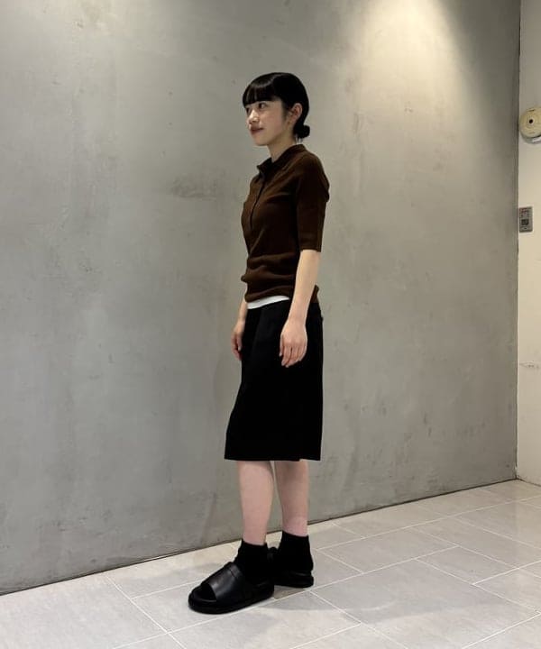 野村 美紅さんの「BEAMS WOMEN｜丸胴 テレコ タンクトップ」を使ったコーディネート