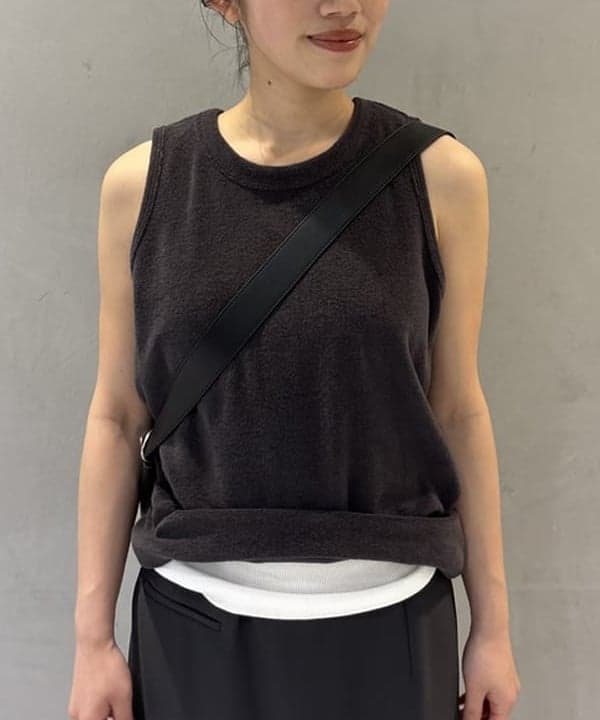 野村 美紅さんの「BEAMS WOMEN｜丸胴 テレコ タンクトップ」を使ったコーディネート