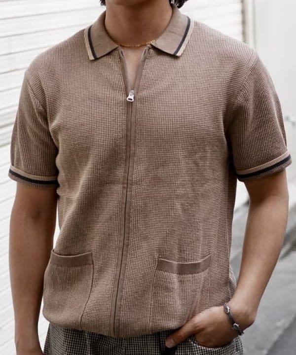 Kellyさんの「BEAMS WOMEN｜Zip Knit Polo」を使ったコーディネート