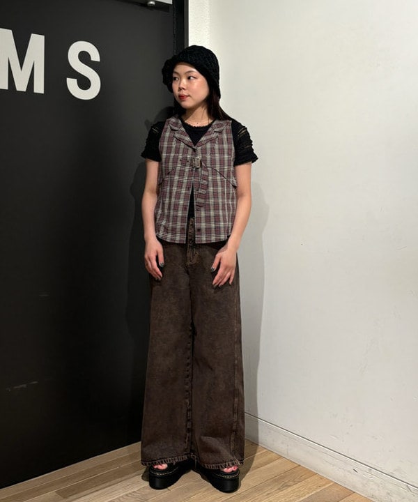 sakuraさんの「BEAMS WOMEN｜フリル 編み サーモ ハット」を使ったコーディネート