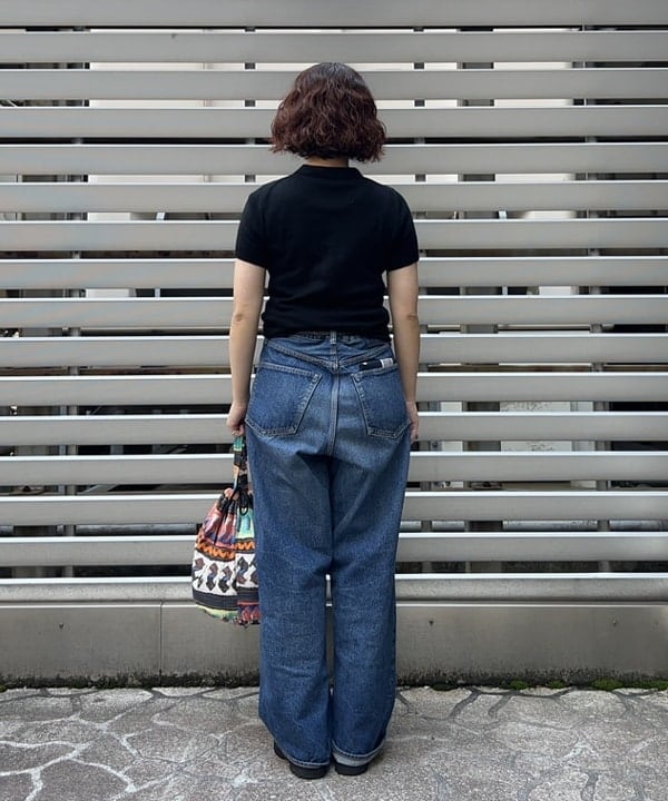 まつむさんの「BEAMS WOMEN｜【別注】orSlow / ワイド フィット デニム パンツ」を使ったコーディネート