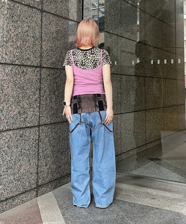 まゆちゃんさんの「BEAMS WOMEN｜デニム ジップ ビスチェ」を使ったコーディネート