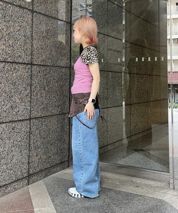 まゆちゃんさんの「BEAMS WOMEN｜デニム ジップ ビスチェ」を使ったコーディネート