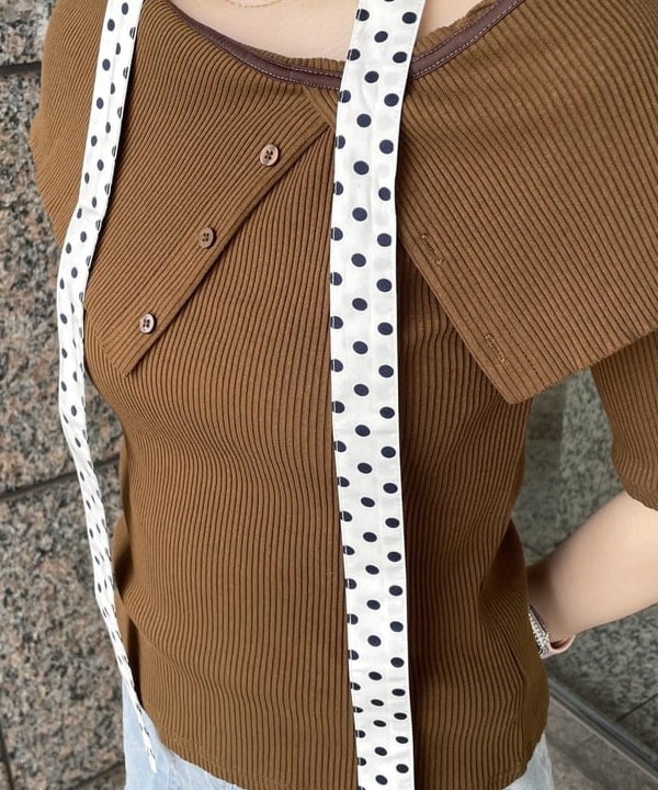 まゆちゃんさんの「BEAMS WOMEN｜ビッグカラー オフショルダー Tシャツ」を使ったコーディネート