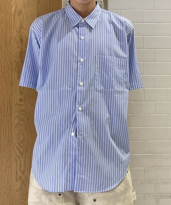 マツミヤさんの「BEAMS WOMEN｜ストライプ イージー ミニレギュラーカラー シャツ」を使ったコーディネート