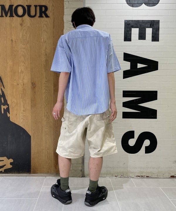 マツミヤさんの「BEAMS WOMEN｜ストライプ イージー ミニレギュラーカラー シャツ」を使ったコーディネート