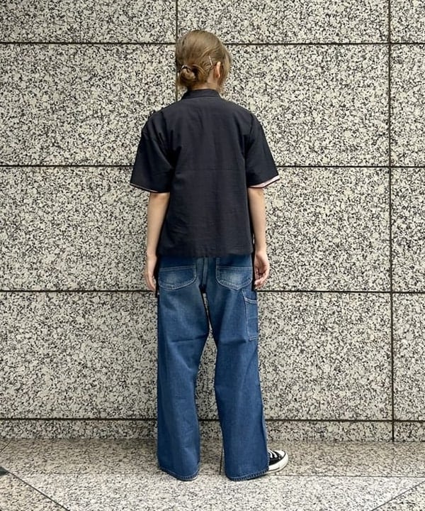 小原 もこさんの「BEAMS WOMEN｜【別注】Healthknit / 70s ヘンリーネック ショートスリーブ」を使ったコーディネート