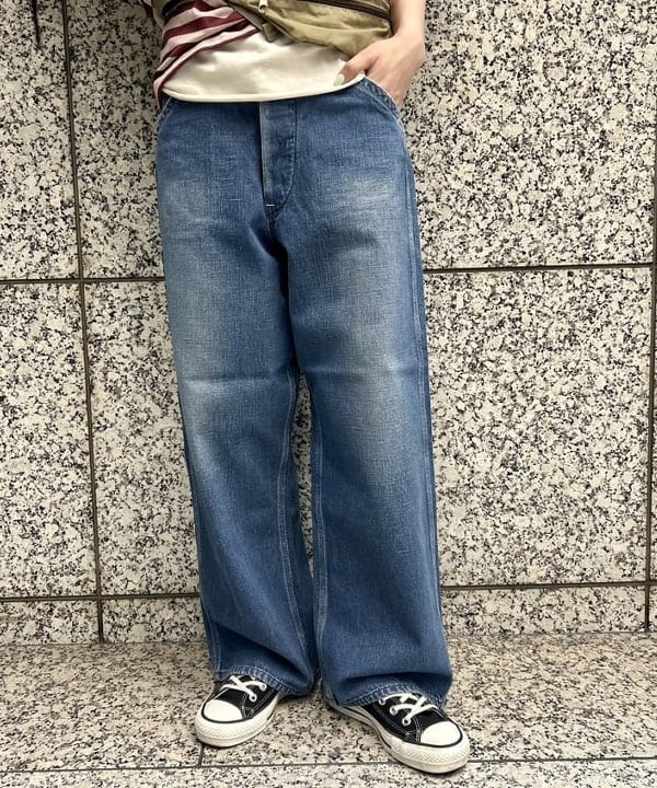 小原 もこさんの「BEAMS WOMEN｜【別注】Healthknit / 70s ヘンリーネック ショートスリーブ」を使ったコーディネート