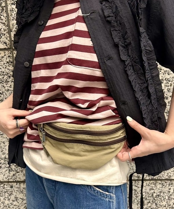 小原 もこさんの「BEAMS WOMEN｜【別注】Healthknit / 70s ヘンリーネック ショートスリーブ」を使ったコーディネート