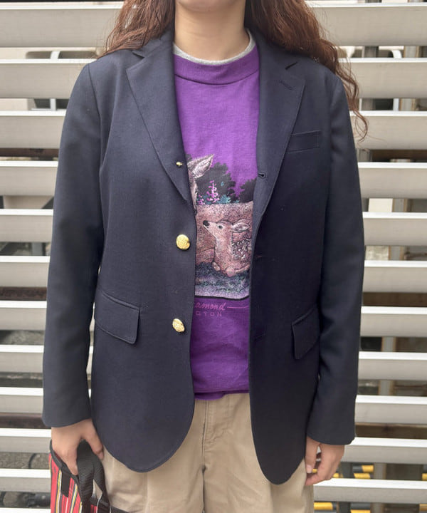 チナツさんの「BEAMS WOMEN｜BEAMS BOY / ポリエステル ウール 3ボタン ブレザー」を使ったコーディネート