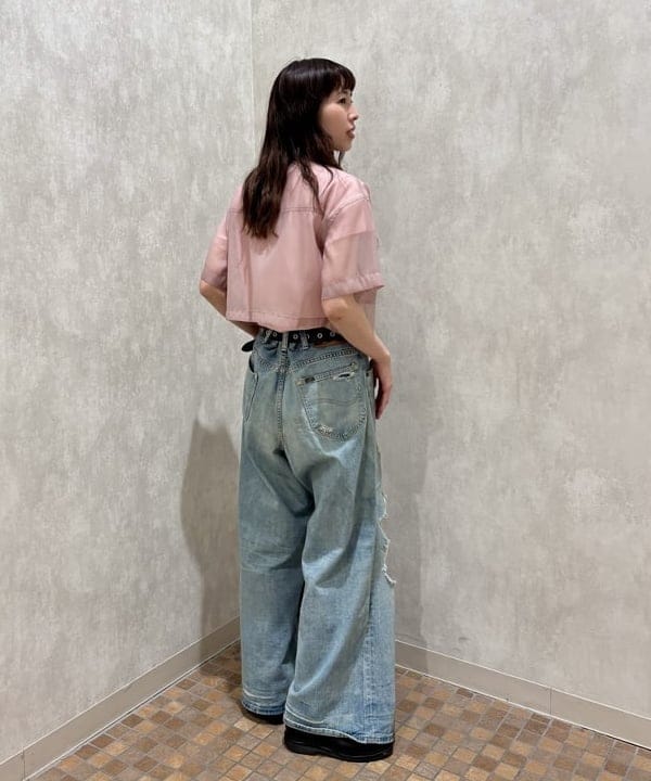 はやしあかねさんの「BEAMS WOMEN｜シアー クロップドシャツ」を使ったコーディネート