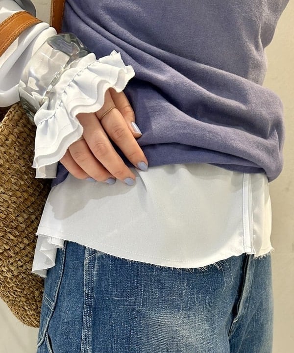 ナツハさんの「BEAMS WOMEN｜maturely / アムンゼン ラッフル ブラウス」を使ったコーディネート