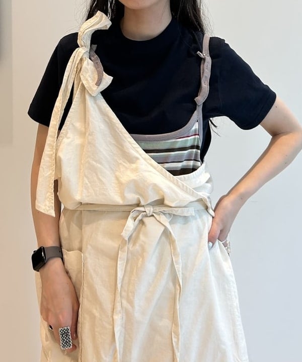 清水 彩乃さんの「BEAMS WOMEN｜ボーイ ベーシック Tシャツ」を使ったコーディネート