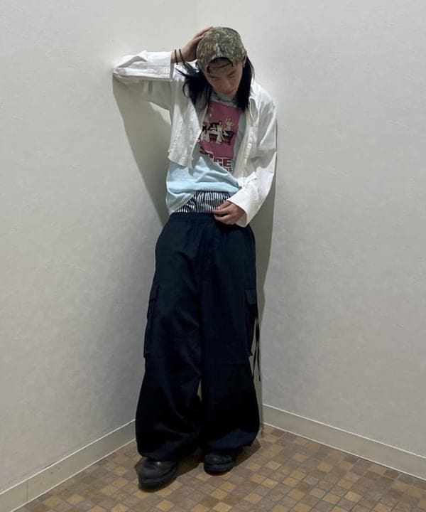 はるひむさんの「BEAMS WOMEN｜RBS / カットオフ クロップド シャツ」を使ったコーディネート