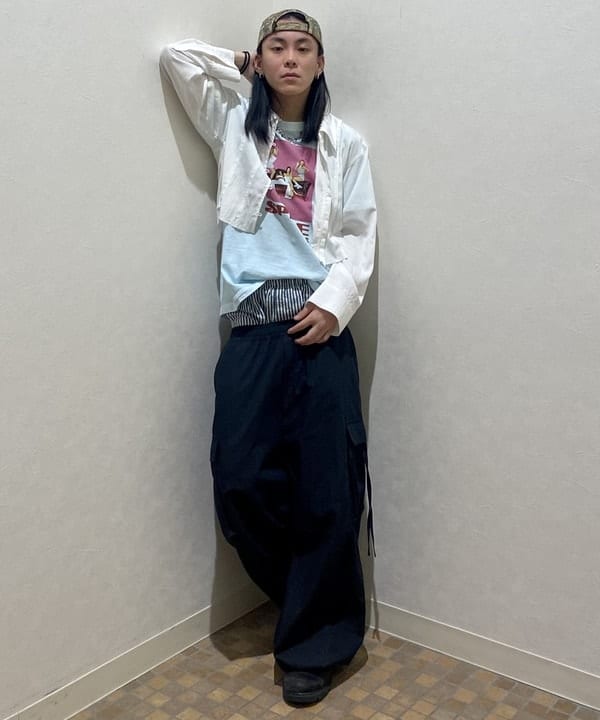 はるひむさんの「BEAMS WOMEN｜RBS / カットオフ クロップド シャツ」を使ったコーディネート
