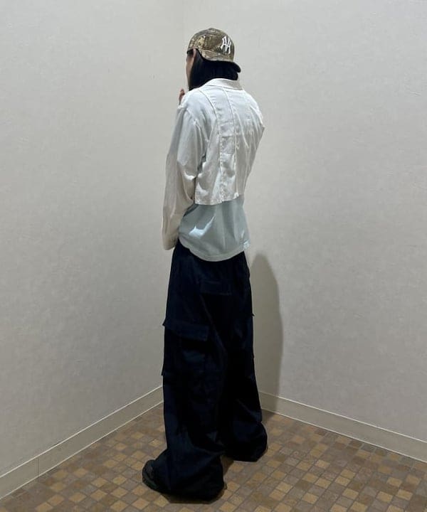 はるひむさんの「BEAMS WOMEN｜RBS / カットオフ クロップド シャツ」を使ったコーディネート