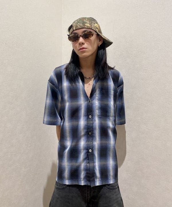 はるひむさんの「BEAMS WOMEN｜オンブレ チェック ルーズ シャツ」を使ったコーディネート