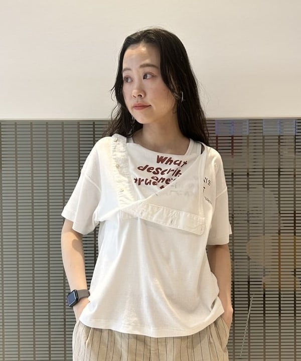 清水 彩乃さんの「BEAMS WOMEN｜Manhattan Portage / 別注 MP1603-3EMB-BMB」を使ったコーディネート