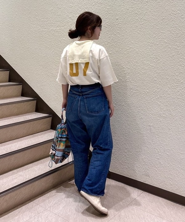 かわい みづきさんの「ジャガード リブ セーラー Tシャツ」を使ったコーディネート