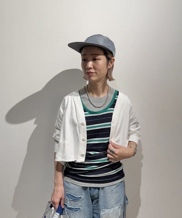 Kaoru Sakumaさんの「BEAMS WOMEN｜カットオフ Vネック カーディガン」を使ったコーディネート
