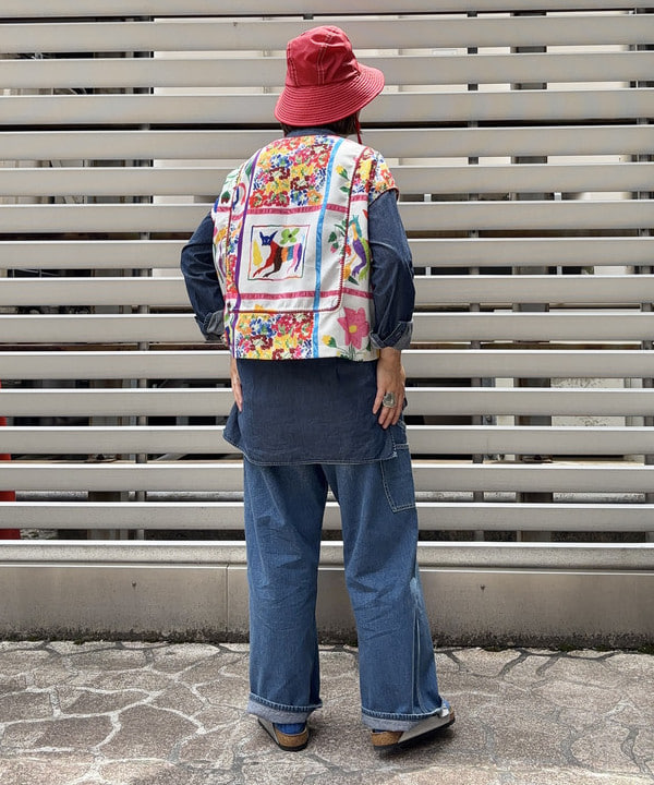 つぼさんの「BEAMS WOMEN｜【別注】DECHO / FISHING HAT」を使ったコーディネート