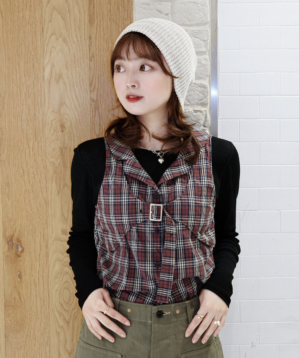 Joさんの「BEAMS WOMEN｜テレコ リブ クルーネック トップス」を使ったコーディネート