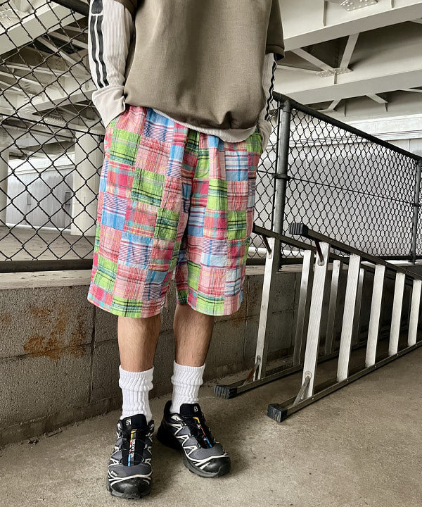 高遠 恒巳さんの「BEAMS WOMEN｜Easy Shorts Patchwork Madras」を使ったコーディネート