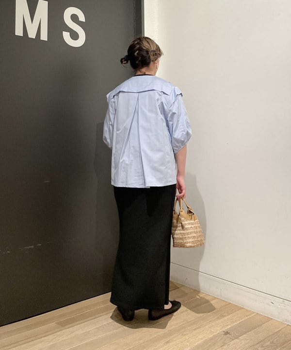 IZUMI MAYUMIさんの「BEAMS WOMEN｜タック ショートスリーブ ブラウス」を使ったコーディネート