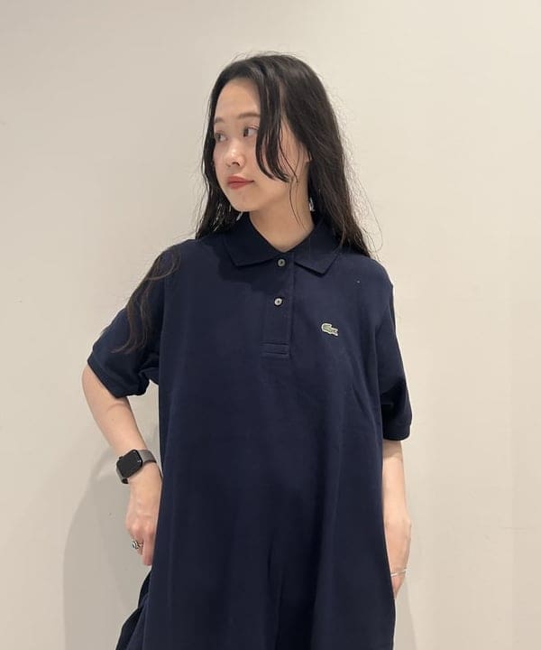 清水 彩乃さんの「BEAMS WOMEN｜LACOSTE / ロング ピケ ドレス」を使ったコーディネート