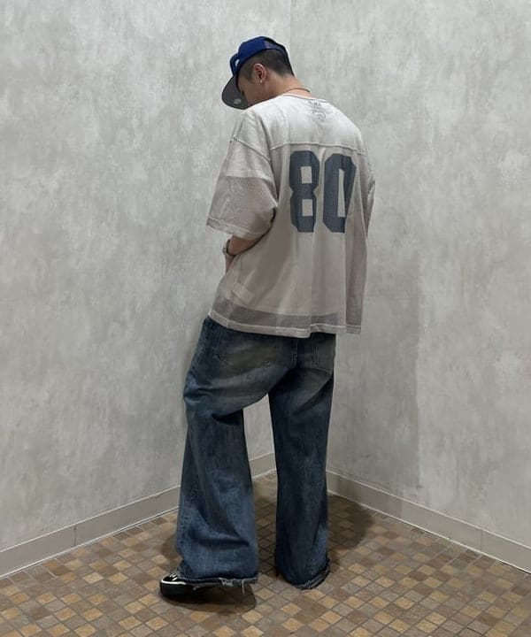 ムファサさんの「BEAMS WOMEN｜メッシュ プリント Tシャツ」を使ったコーディネート