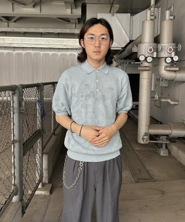 タマイユウトさんの「BEAMS WOMEN｜12ゲージ メッシュ ポロシャツ」を使ったコーディネート