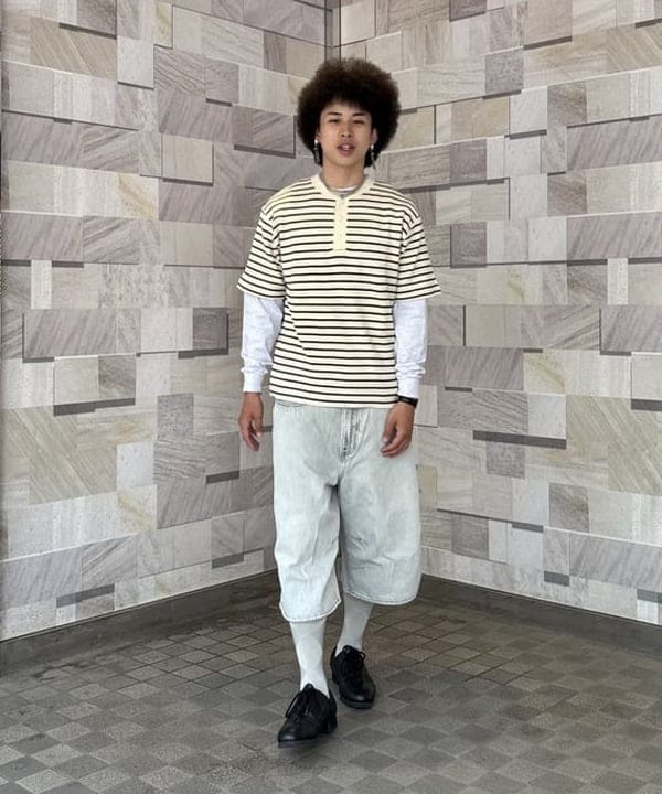 アキヤマさんの「BEAMS PLUS / ロングスリーブ ポケット Tシャツ」を使ったコーディネート