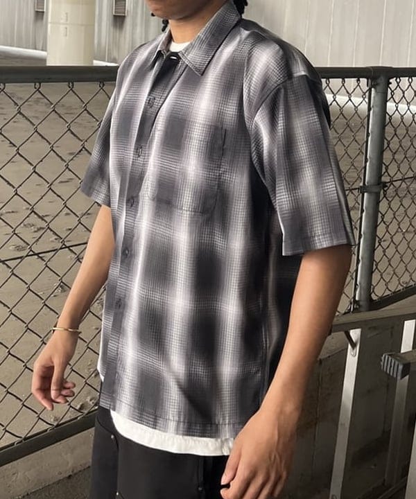 NADEL ナデールさんの「BEAMS WOMEN｜オンブレ チェック ルーズ シャツ」を使ったコーディネート