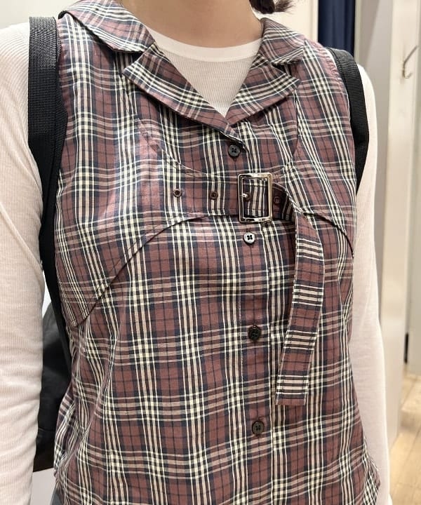 ヒナさんの「BEAMS WOMEN｜テレコ リブ クルーネック トップス」を使ったコーディネート