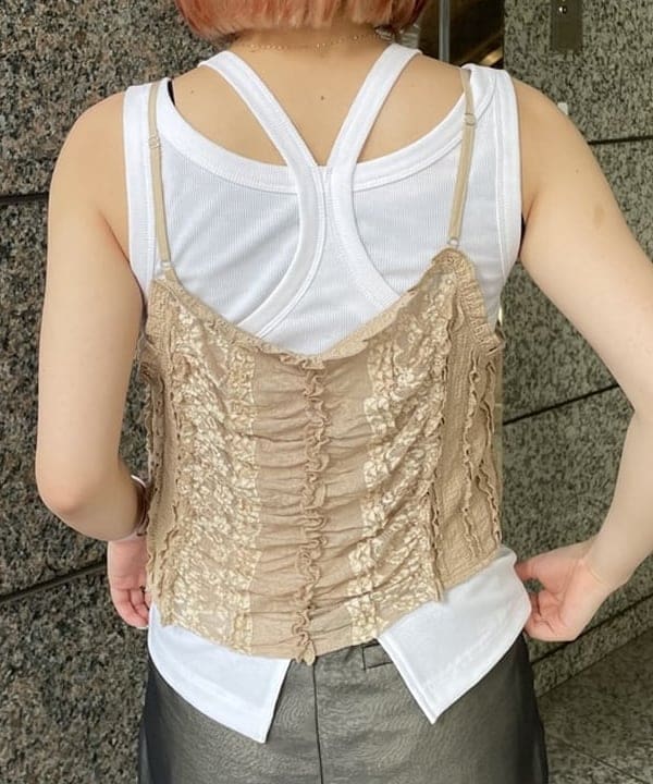 まゆちゃんさんの「BEAMS WOMEN｜シアー レイヤード ワイド パンツ」を使ったコーディネート