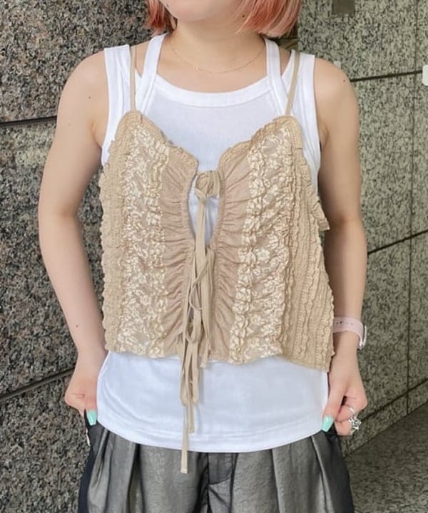 まゆちゃんさんの「BEAMS WOMEN｜シアー レイヤード ワイド パンツ」を使ったコーディネート