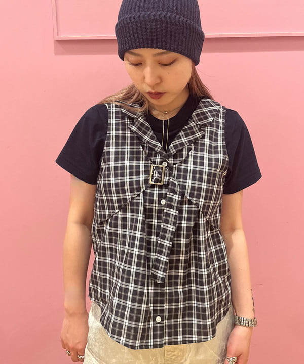 シオンさんの「BEAMS WOMEN｜コットン リネン ワッチキャップ」を使ったコーディネート