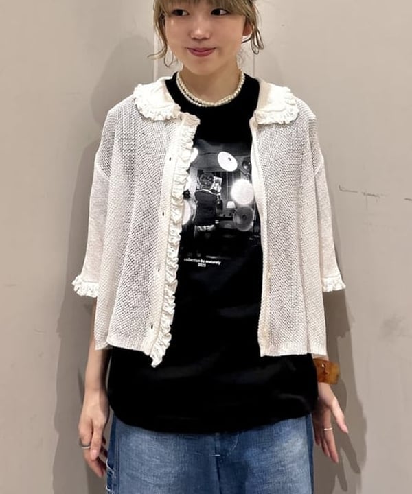 小原 もこさんの「BEAMS WOMEN｜BEAMS BOY / パールチョーカー セット」を使ったコーディネート