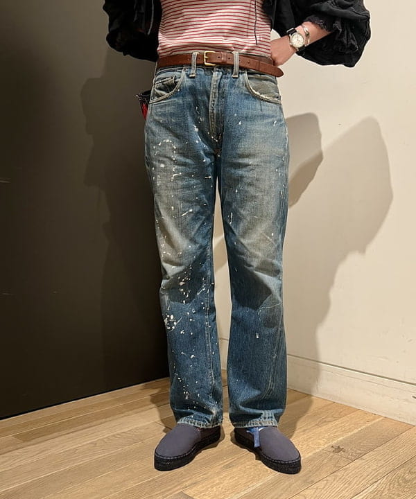 浦谷 久枝さんの「BEAMS WOMEN｜【別注】Health Knit / ボーダー フライス 5分袖 Tシャツ」を使ったコーディネート