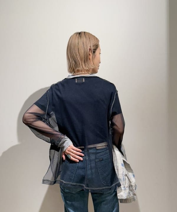Kaoru Sakumaさんの「BEAMS WOMEN｜maturely / シャンブレー インサイドアウト ロングスリーブ」を使ったコーディネート