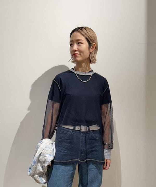 Kaoru Sakumaさんの「BEAMS WOMEN｜maturely / シャンブレー インサイドアウト ロングスリーブ」を使ったコーディネート