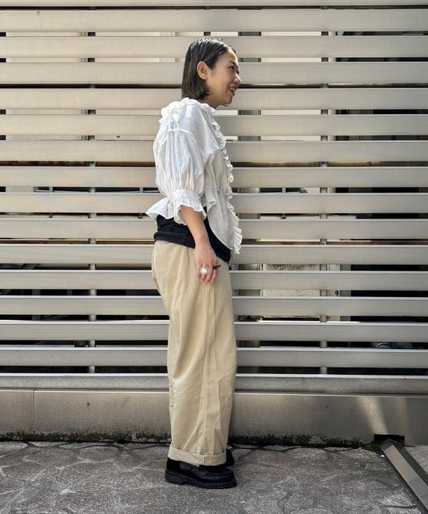 つぼさんの「BEAMS WOMEN｜【別注】BOW WOW / BONE T-shirt」を使ったコーディネート