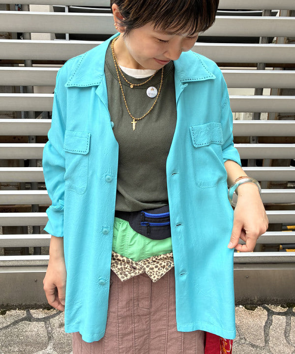 森川 夏衣さんの「BEAMS WOMEN｜STYLE EYES / BOWLING L/S SHIRTS」を使ったコーディネート