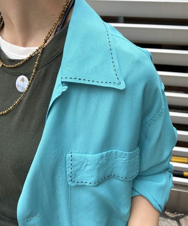 森川 夏衣さんの「BEAMS WOMEN｜STYLE EYES / BOWLING L/S SHIRTS」を使ったコーディネート