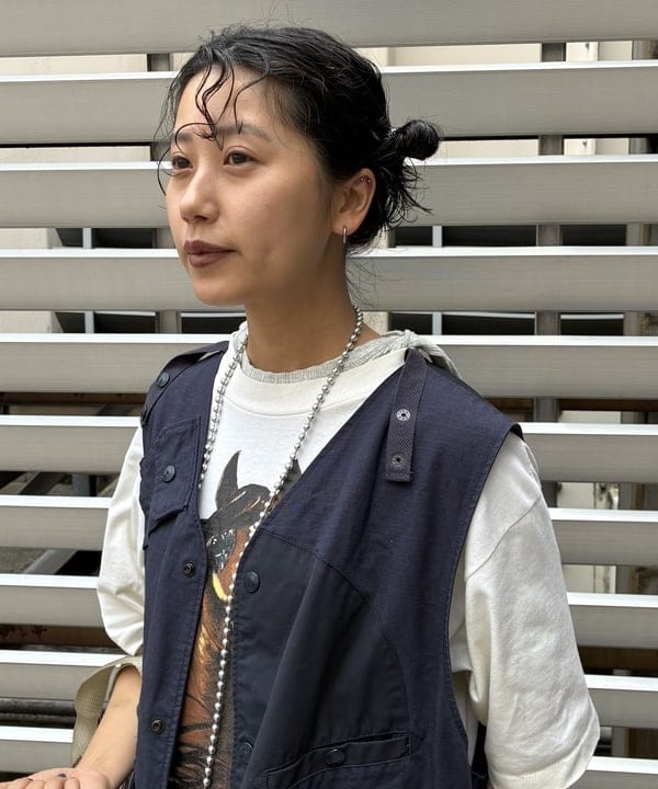 オカモト ミサキさんの「BEAMS WOMEN｜ジャガード リブ セーラー Tシャツ」を使ったコーディネート