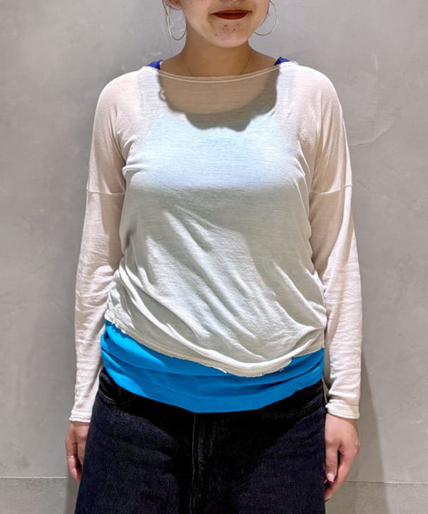 福田 まみさんの「BEAMS WOMEN｜5ポケット クウォーターレングス ワイドデニム」を使ったコーディネート